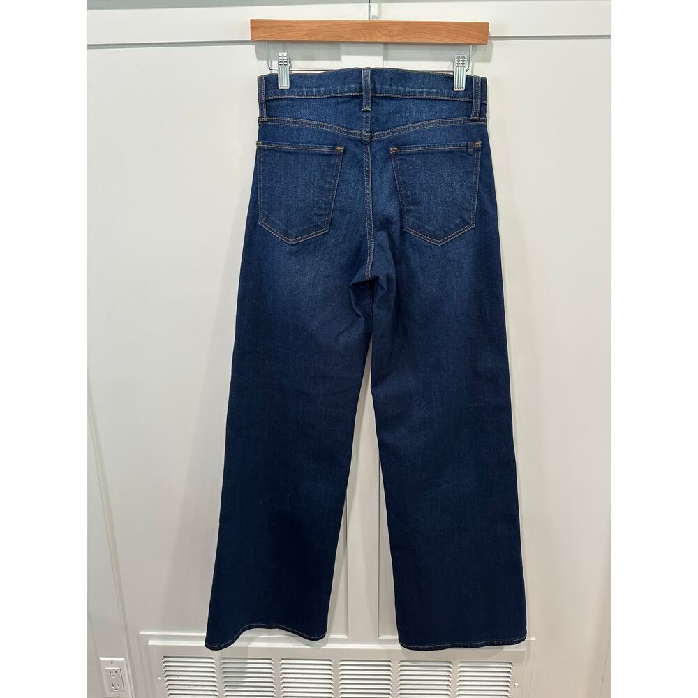 Joe's Jeans Lou Lou Dark Blue Flare & Wide Leg Jeans - Picture 4 of 9